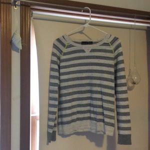 Super comfy long sweater with neon accents